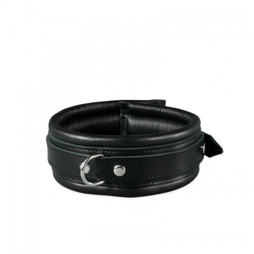 Kiotos Padded Leather Collar 50 mm Black