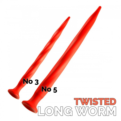 STRETCH RED Long Worm Twisted
